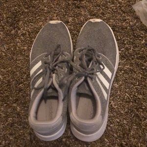 Gray Adidas shoes